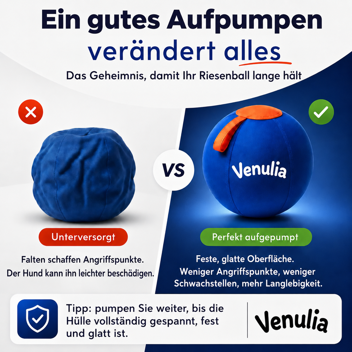 DER BALL, DER UNERMÜDLICHE HUNDE ENDLICH MÜDE MACHT
