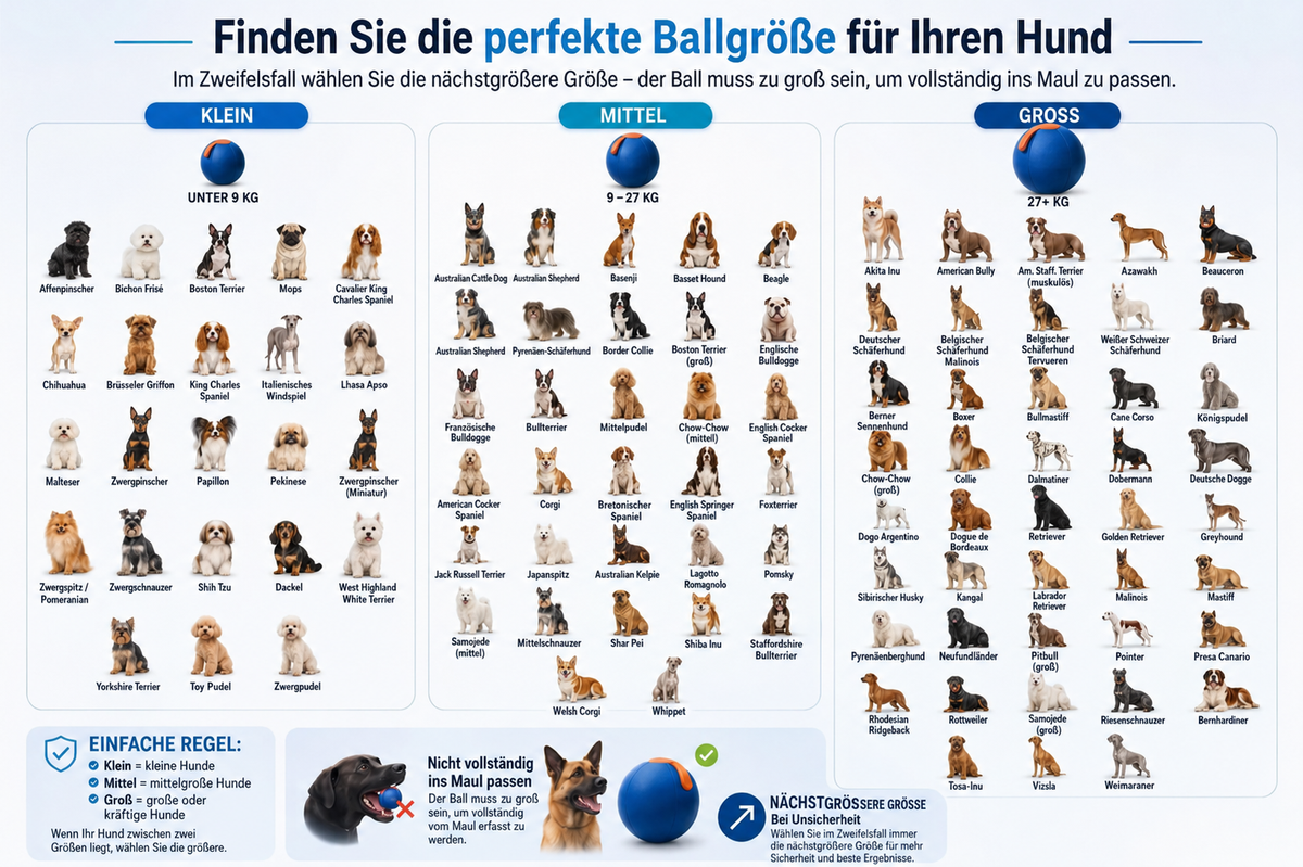 DER BALL, DER UNERMÜDLICHE HUNDE ENDLICH MÜDE MACHT